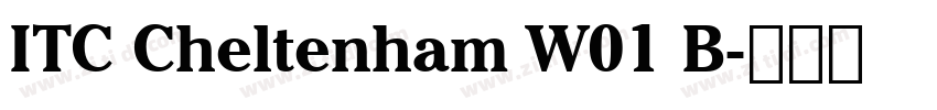 ITC Cheltenham W01 B字体转换